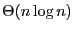 $\Theta(n\log n)$