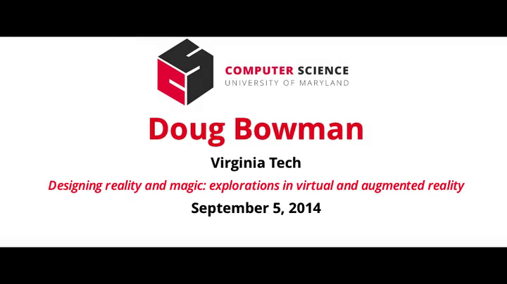 Video title card for Bowman - Designing reality