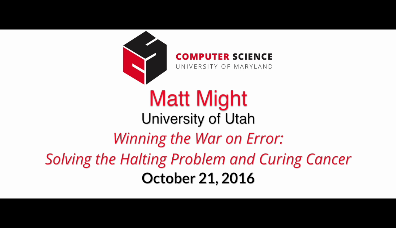 Video title card for 2016 Colloquium Might