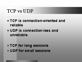 TCP vs UDP